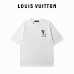 louis Vuitton 路易威登 后背彩色Logo印花短袖T恤 纯棉26支双纱 印花工艺 男女同款 003 尺码 S-2Xl