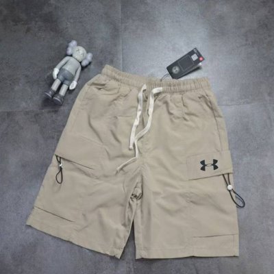 上新 Ua Under Armour 安德玛透气舒适户外功能五分短裤 工装口袋装饰梭织面料户外运动男士松紧5分裤2025年最新款性价比高 强力推荐 自留款 户外