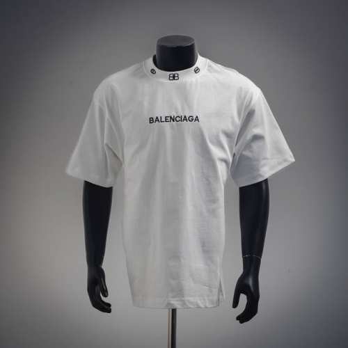 本地自取180 balenciaga巴黎世家 25Ss领口双B刺绣Logo圆领短袖T恤 码数：Xs-L