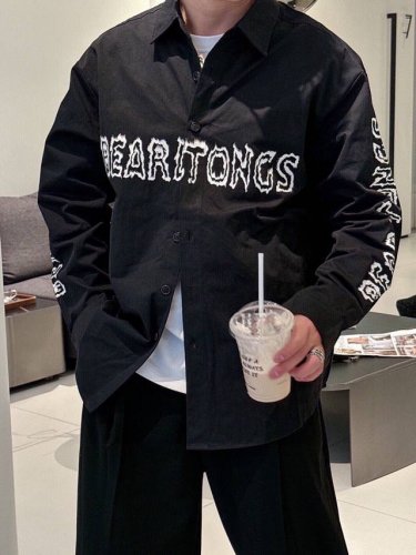 Bearltongs 高定款巴家经典Logo康丽直喷工艺衬衫 经典永不过时低调百搭 日常通勤 正式场所都可穿搭 一件搞定 客供进口优质100%平纹棉质面料 区分