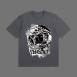 高端品质 Versace 2025Fall 春夏系列 美杜莎标识短袖T恤 区别普通印花 定织270G32支双纱纯棉面料 宽松版型 男女同款 Size：S M L