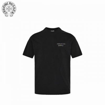chrome Hearts 克罗心 25Ss 七彩丝线Logo短袖 前幅胸口进口皮标选用Zp材料 1:1还原摸起来顿手 阻力大 区别市场非常光滑的手感 字母采用