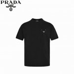 prada 普拉达 25Ss 铆钉三角标短袖 定做布料 印花辅料细节都是采用一比一复刻 采用320G棉质布料32支精双棉纱平纹 无蚀尘毛艺工处布理面 特拉种捆机