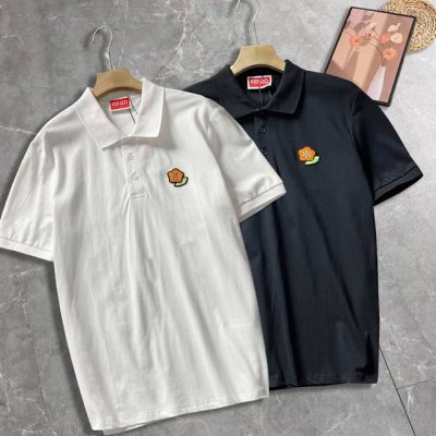 高品质 kenzo 高田贤 虎头25春夏新品 pop Boke 波普海棠花男士经典版型刺绣短袖polo衫 高品质首选各明星同款 版型非常正 可休闲可商务 高端高