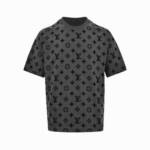 Louis Vuitton 路易威登 24Ss 满印植绒老花短袖 严禁机洗，只能手洗，花型处采用进口绒才能体现出原板的绒高和密度，运用进口环保超强胶水粘贴，保证
