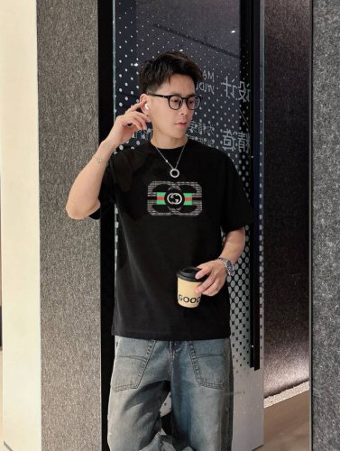 gucci 古奇 2025春夏新品 三标齐全 圆领纯棉短袖T恤 好货不用过多介绍 看细节 专柜码数：M-Xxxl 175 140建议L