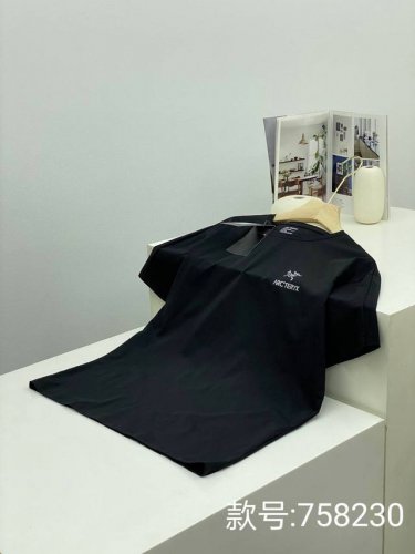 Arc'teryx 始祖鸟户外夏季男士凉感冰丝速干T恤休闲运动短袖 款号:758230 熟悉的爆款配方！！青岛外贸工厂p出品！！ 可户外可休闲，可商务的一款冰丝