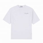 上新款号： D1001 Dior 迪奥 2025Ss前后副经典漏空 Logo字母做斑驳处理印花 -面料：260G双纱纯棉短袖，配套320G纯棉罗纹 原版面料 官