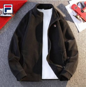 上新 P150【 Fila斐乐25品质春秋高克重圆领潮流长袖开衫卫衣外套】 优质柔软棉纤制 不变形 不起球 细腻不糙手 耐磨性高 走线工整 亲肤抗皱等特点 ，立