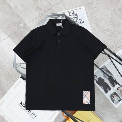 上新 纯原臻品 顶级复刻 Burberry 巴宝莉 经典款翻领polo衫休闲短袖T恤 款号：5027 颜色：黑色 杏色 购入原版开模打造，全套定制辅料，细节决定