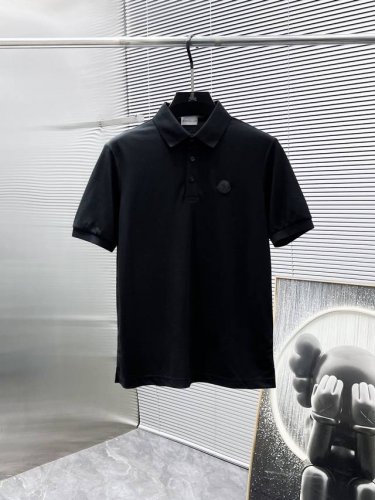 蒙口 Moncler 2025Ss夏季新款 翻领短袖T恤 polo衫 高端版本 专柜定制面料 透气舒适度高 细节无可挑剔 品牌元素设计理念 体现高品质 手感细腻