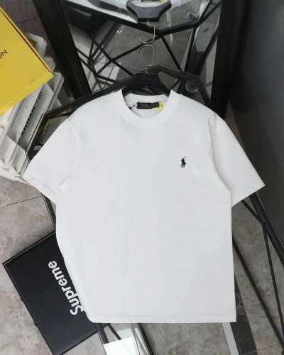 Ralph Lauren 拉夫劳伦25Ss夏季新款大马Logo刺绣圆领短袖 刺绣：马标刺绣全部高密度，全部进口田岛机打造，32支双股260G %纯棉面料舒适柔软