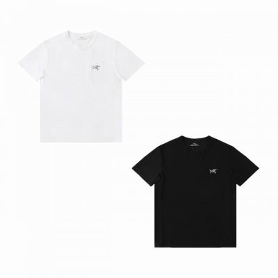 压胶版本 Arc'teryx 始祖鸟速干口袋 短袖T恤户外运动圆领透气吸汗健身跑步上衣 官网同步 男女同款 冰感纤维通过与皮肤的摩擦产生大量的负离子散热透气同时
