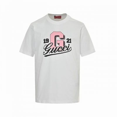 gucci 古驰 25Ss 1921字母印花Logo短袖 g家 25Ss新款常规版型T恤以针织棉匠心打造 缀饰 1921 Gucci 印花 size:S-Xl