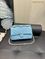 香奈儿 Chanelcf牛仔包 颜值高集美必入日常出门旅行首选包包 尺寸 31.22