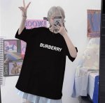 burberry 巴宝莉圆领短袖半袖T恤 面料采用260克纯棉双纱食毛面料 双线二本针压线 久洗不变形 原版定制三标 高端进口印花 随意水洗 情侣可穿 男女同款