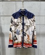 cheny Dg杜嘉班纳 25春夏新款 重工艺定位图案印花 牛仔拼接长袖衬衫 高品质 码数：M-3Xl