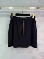 Lou*春夏新款 抽绳针织半身裙 颜色：宝蓝色 尺码：36.38.40 。 P190