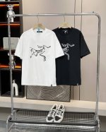 始祖鸟25Ss夏季新款胸前镂空重叠字母Logo情侣款短袖 超级经典的一款百搭T恤 男女同款 情侣可搭 店主强烈推荐 采用纯棉280G双纱面料 手感细腻柔软 亲肤