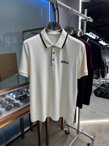 上新 25Ss G家 早春新款起脚中珠面料 Polo 原版定制 进口纱线色染 经典百搭 码数48-56