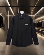 170 Dior 迪奥 爆款来袭 简约百搭款口袋字母Logo标语刺绣长袖衬衫 2025Ss官网新款长袖 衬衫 衬衣，精美刺绣Logo 高端版本，专柜定制面料 透