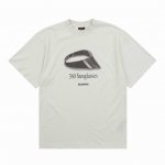 balenciag* 巴黎世家 太阳镜印花短袖 胸前椭圆机直喷印花 无色差效果立体 廓形裁剪 码数Xs-L