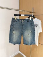 巴宝莉高端定制 2025Ss春夏新款原单爆款牛仔短裤 超级定制款 原版五金 超级重工工艺 版型超赞，细节做工无可挑剔！款式不挑人！夏季必备尺码:29-38 无3
