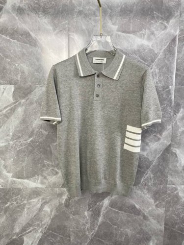 thom Browne 汤姆布朗 四杠针织polo衫 升级 灵感源自八十年代复古 原版面料 官方同款 polo衫 定制 网纱毛衣针织面料 手感非常舒服 春夏最新