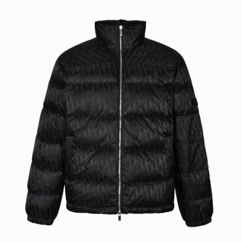 官网1:1原单品质 CD 23SS 满印暗纹老花羽绒服 黑色 原24,000购入，全衣面料采用原厂进口科技聚酰胺纤维提花Logo饰以经典的Oblique印花面料