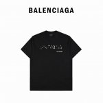 本地自取200 balenciaga巴黎世家模糊字母阴影短袖 原5.300购入，采用特定重磅16S230Q精棉平纹针织定染对色面料，定织一字拉架罗纹对板同缸染色
