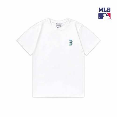 上新 高版本 mlb荧光彩印短袖 依旧是嫉妒冷感 高货只存在少数人手中 夏季新款Mlb短袖T恤透气男女情侣 黑色为纽约洋基队 后背 拔染 前片75D 进口印花