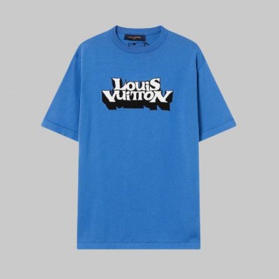 高品质 lv路易威登提花字母Logo针织圆领短袖 高端品质 三标齐全 舒适透气 经典简约 精致时尚 细节呈现高端品质 男女同款 颜色:黑色 白色 蓝色 红色 码