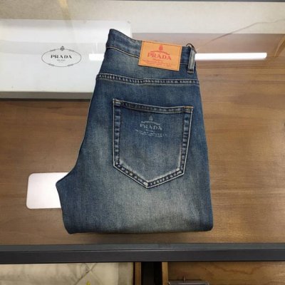 新品 Prad.. New# -春夏新款，男士牛仔裤原厂原布原洗水！进口原版水洗弹力面料，复杂的手工艺叠加，任何一个洗水环节多停留几秒都会变成完全不一样的颜色效