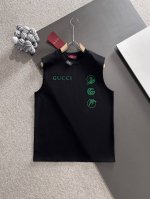 gucci古驰* 市场独家品质 爆款 2025夏款背心上新 原高版本 古驰 面料采用340克高密度定制棉 不变形 不缩水 立体垂感爆表 工艺介绍：前后幅采用重工