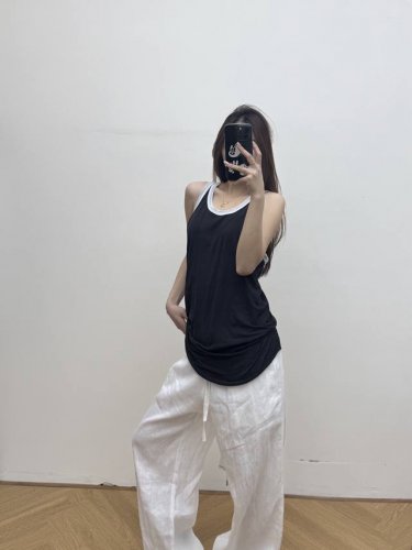 rick Owens 2025 新款拼色背心 时尚潮流个性背心 Sml