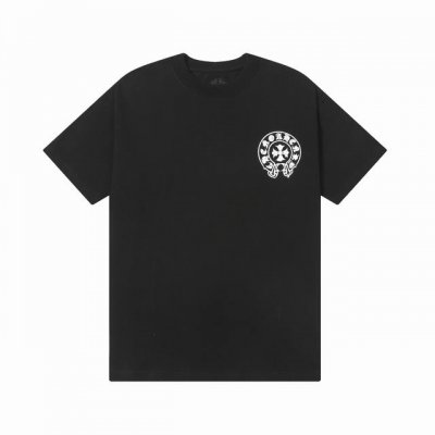 Chromehearts 克罗心 25Ss拉浆圆领T恤 原版面料 官方同款 短袖T恤 定制260克同缸染面料 手感非常舒服 春夏最新砖柜同步 时尚又个性 超级百