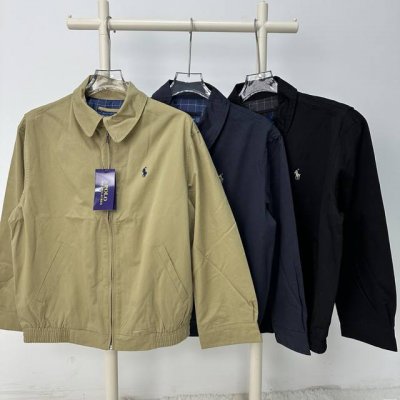 款号301 Ralph Lauren拉夫劳伦夹克刺绣小马外套老钱风老干部风哈林顿外套 正确版本 顶级复刻 内里采用苏格兰式面料，加上他们家经典的卡其色-三大元素