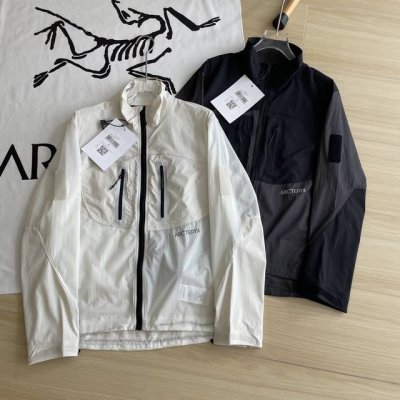 主图340 防晒服推荐Arc'teryx 始祖鸟 两色顶级System_A系列 Dro Jacker Dog Ss25 拼色立领设计防水透气长袖防晒服外套 男女