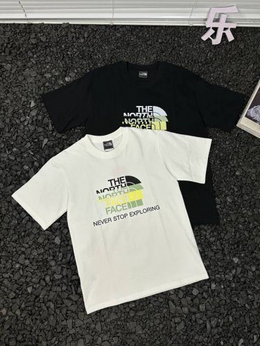北面The North Face美式复古宽松休闲印花套头重磅圆领山系透气短袖T恤 男女同款 夏天来了，你的衣柜里怎么能少了这件北面The North Face短