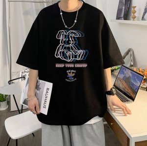 上新 Adidas 阿迪三叶草夏季专柜新品卡通炫彩兔大印花圆领短袖T恤，男女同款。 Ins网红爆款短袖T恤，各大网红上身自留款！简直不要太好看了！无论单穿还是内