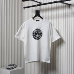 Louis Vuitton 路易威登 Lv 25Ss 做旧圆圈短袖T恤 面料采用定制240G 26支特滑双股精棉平纹高密无尘全棉布料 前幅高密度加厚 走线平整