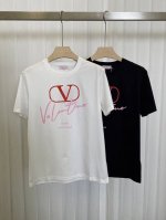 valen*Tion 新品正面字母印花棉质短袖T恤，Zg同款，胸前饰有高辨识度品牌字母印花标识，简单大气、橱窗单品百搭款，定制奢侈品原版高支高密80S 3股纱丝