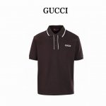 gucci古驰Guc 撞色领字母激光刺绣短袖polo衫 原版6900购入开发 面料采用220G原版定制全棉 胸前进口机激光刺绣 每个字母定位 上身立挺 落肩Os