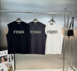 fend*芬-迪25S春夏冰棉背心经典字母款.优质240G冰棉布制成，机织技术，相比于普通面料更加富有质感......胸口Fendi立体烫画而成的经典标签，常规