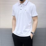 新品上市 Tb Ss夏季新款字母Logo男士翻领polo衫 经典商务男款 高端男装的天花板级别的商务男款 简约时尚大气不失优雅 单穿内搭体面过人 品质控 细节控