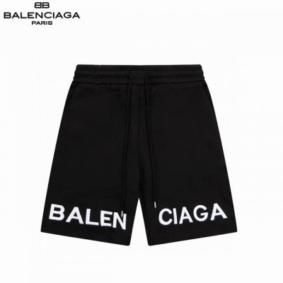 balenciaga 巴黎世家经典并排绣花短裤 简约 Logo标识刺绣 五分裤 采用360G高品质纯棉 面料 超级质感 舒适柔软透气 休闲宽松版型 潮流男女同款