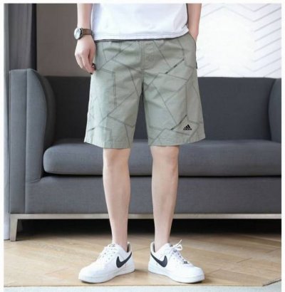 上新 adidas 阿迪达斯夏季速干高弹冰丝乱纹透气休闲短裤五分裤 阿迪夏季新款男士速干冰丝休闲运动裤 做工干净简洁 3D立体剪裁 锦纶氨纶混织速干面料 透气且