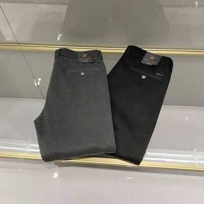 P190 两色高端品质男士商务休闲柔软西裤