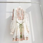 款号 #8822 成分 100%Cotton 尺寸 6 8 10 12 胸围 袖长 长 Bust Sle Long 6 98 71 89 8 102 72 90