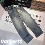 拿货 -Carhartt Wip Fw25 卡哈特 水洗宽松锥形拉链牛仔裤 男女同款 -面料：采用原版一比一纯棉面料，还原度百分99以上！ -辅料：原版拆解开发